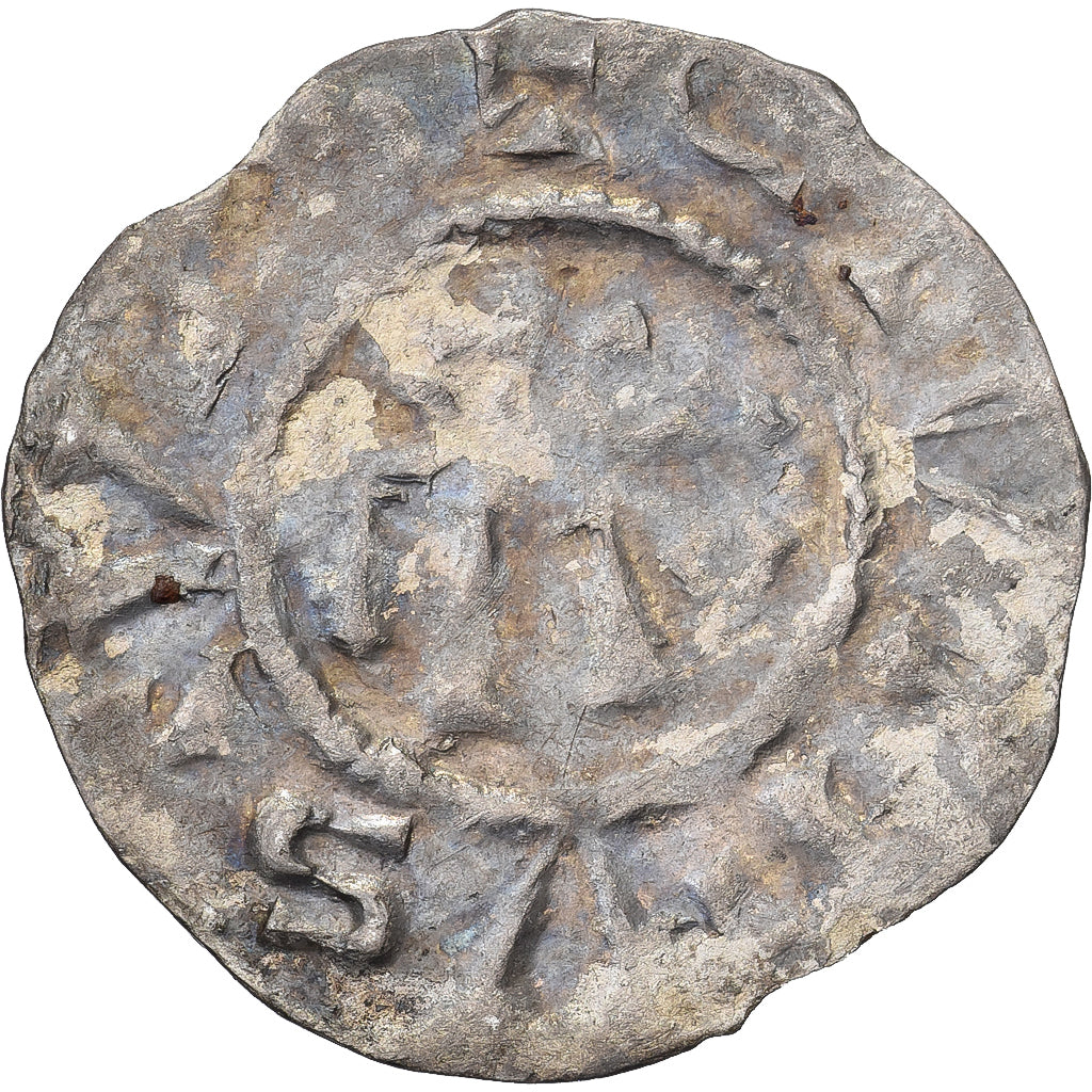 Francia, Denier, Siglo XI, Amiens, Vellón, BC+, Boudeau:1914