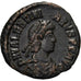 Valentinian II, Follis, 384-387, Siscia, Bronze, AU(50-53), RIC:39a