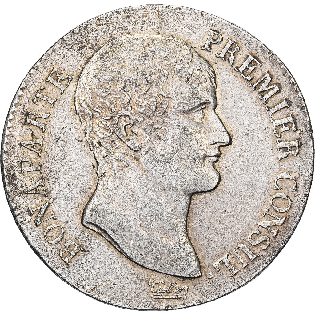 France, Napoléon Bonaparte, 5 Francs, An 12, Toulouse, Silver, AU(50-53)
