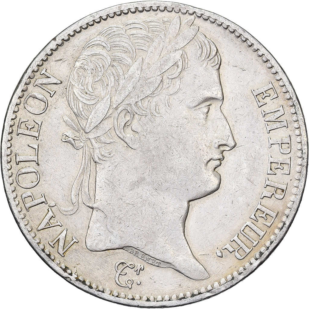 Francia, Napoleon I, 5 Francs, 1809, Bordeaux, Argento, BB, Gadoury:583