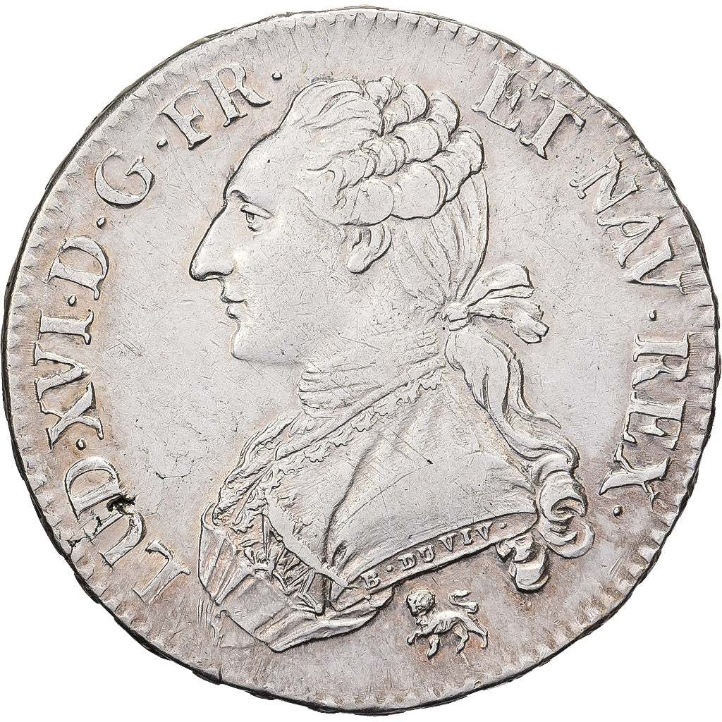 Frankreich, Louis XVI, 1/2 Ecu aux branches d'olivier, 1792, Paris, Silber, SS+