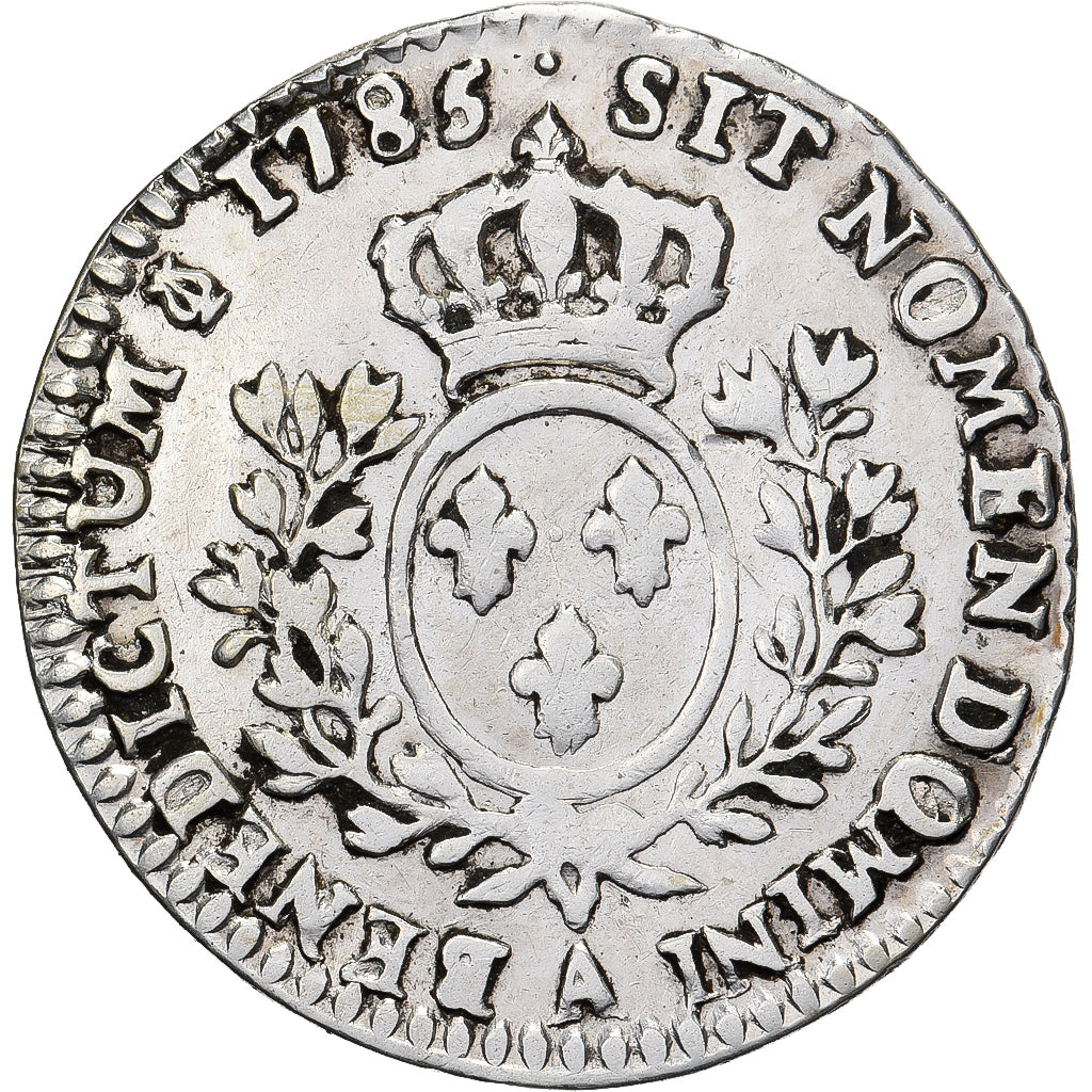 France, Louis XVI, 1/10 Écu aux branches d'olivier, 1785, Paris, Argent, TB+