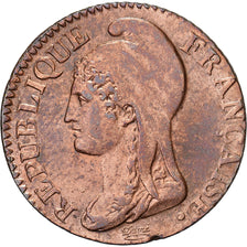 França, 5 Centimes, Dupré, AN 4, Paris, Cobre, AU(50-53), Gadoury:124