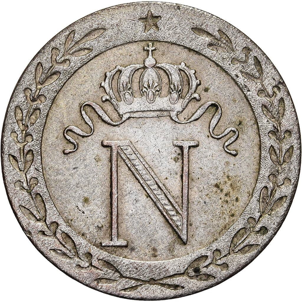 Frankrijk, Napoleon I, 10 Centimes, 1808, Paris, Billon, ZF, Gadoury:190