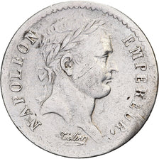 Francia, Napoleon I, Demi Franc, 1808, Paris, Argento, MB+, Gadoury:398