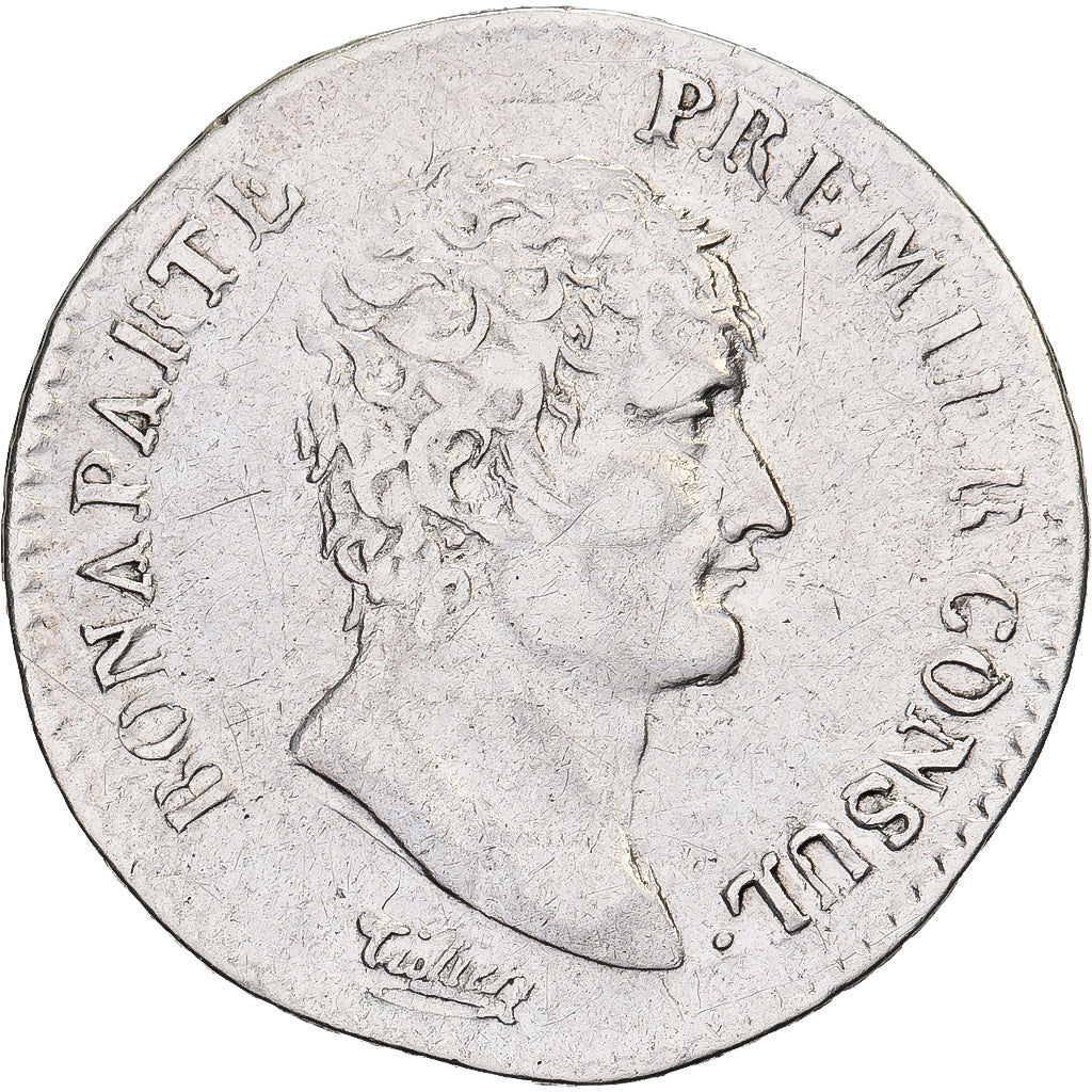 Frankreich, Napoléon Bonaparte, Demi Franc, An 12, Paris, Silber, S+