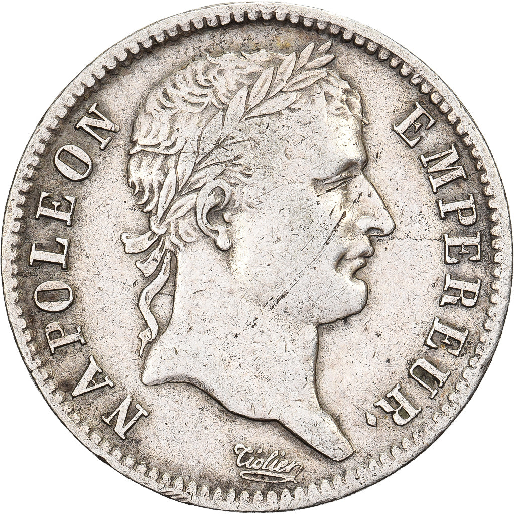 France, Napoléon Ier, 1 Franc, 1810, Rouen, Argent, TTB, Gadoury:447