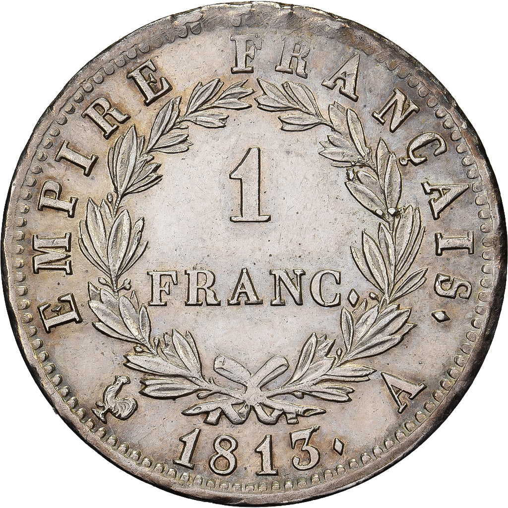 Francia, Napoleon I, 1 Franc, 1813, Paris, Argento, SPL-, Gadoury:447