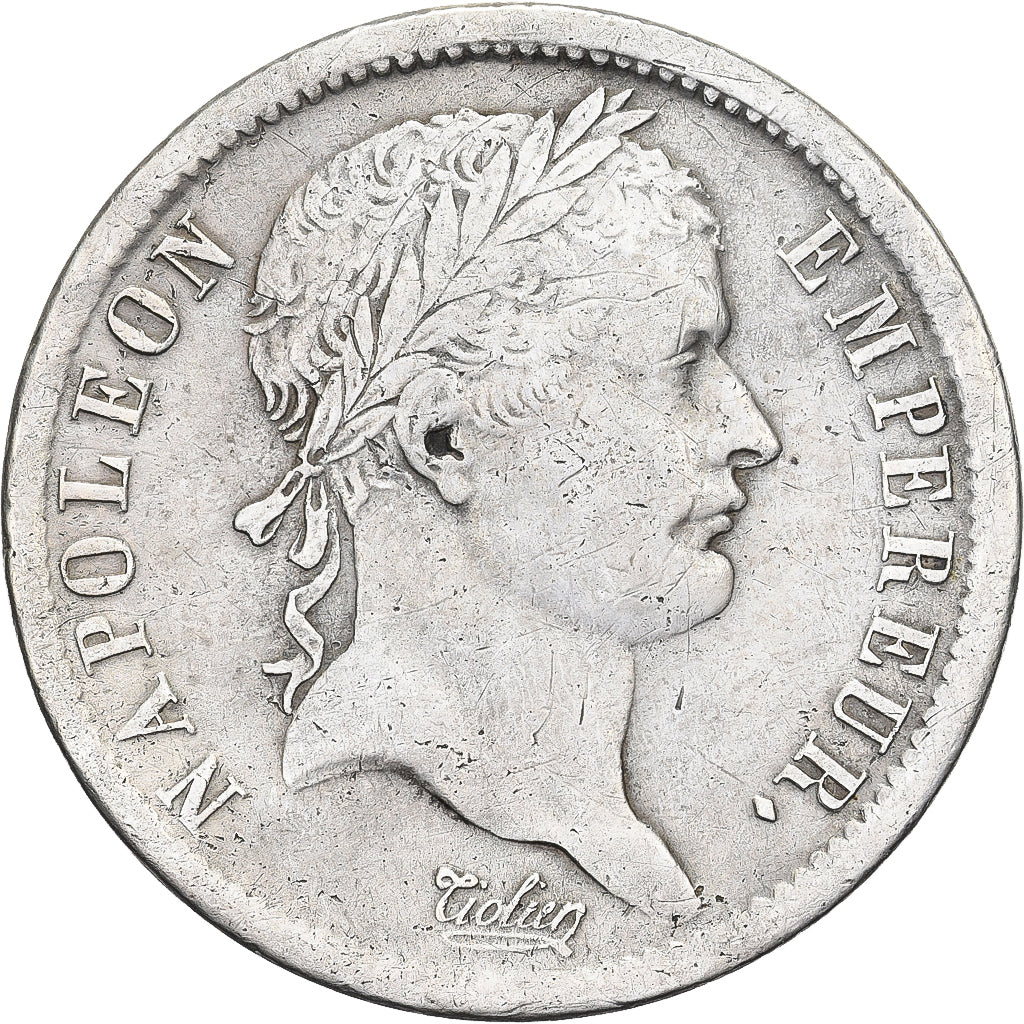 Francia, Napoleon I, 2 Francs, 1808, Paris, Plata, BC+, Gadoury:500