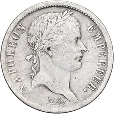 França, Napoleon I, 2 Francs, 1808, Paris, Prata, VF(30-35), Gadoury:500