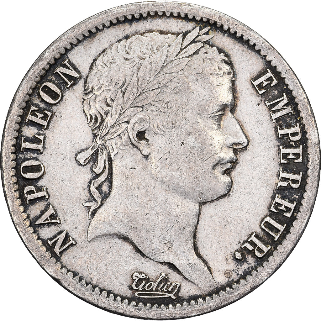 Frankreich, Napoleon I, 2 Francs, 1809, Rouen, Silber, SS, Gadoury:500