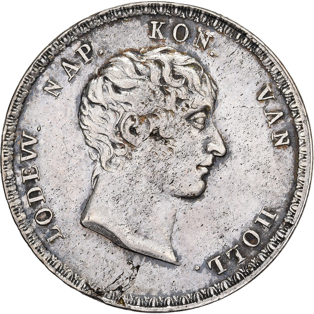 Kingdom of Holland, Louis Napoleon I, 10 Stuivers, 1809, Utrecht, Silber, SS