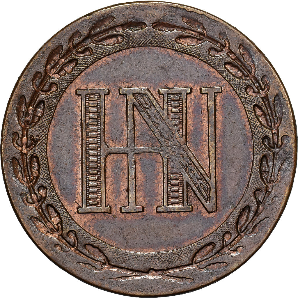Kingdom of Westphalia, Jérôme Bonaparte, 5 Centimes, 1809, Cassel, Rame, SPL-