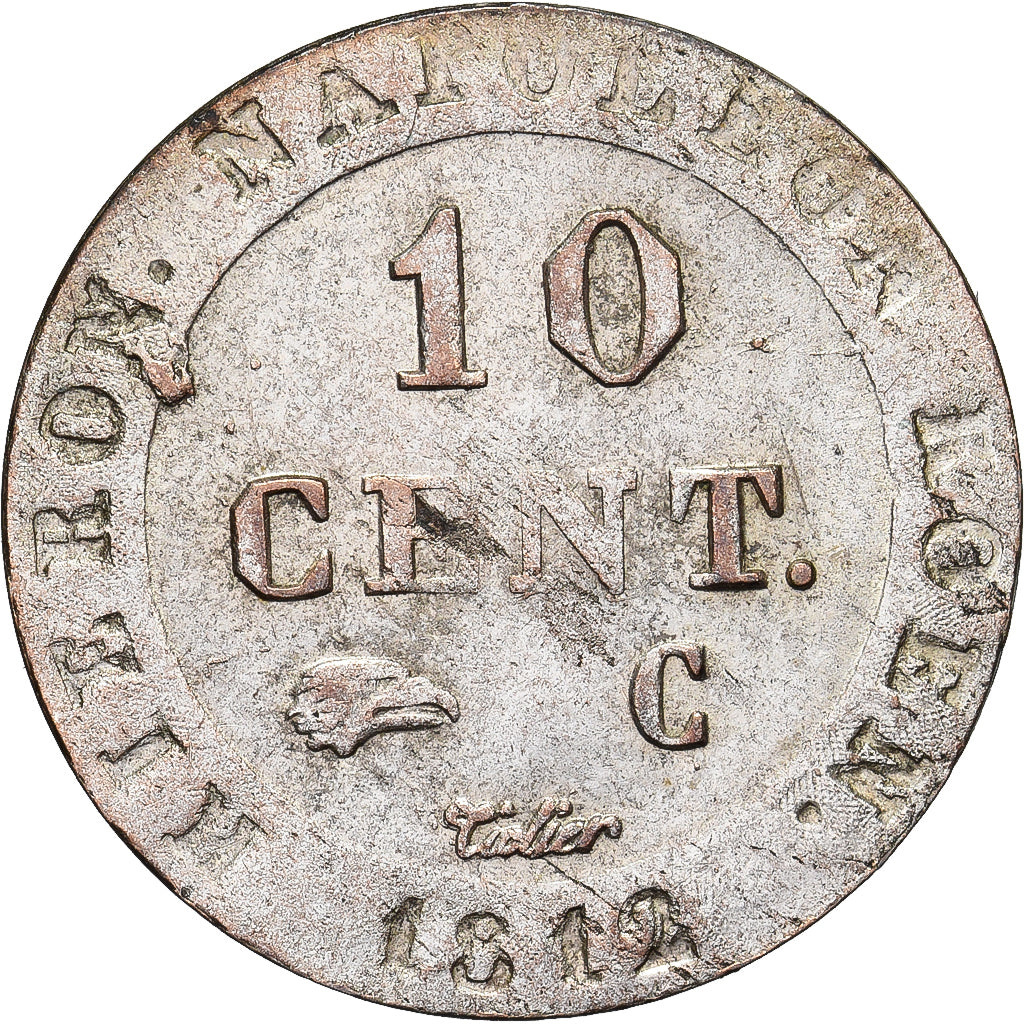 Kingdom of Westphalia, Jérôme Bonaparte, 10 Centimes, 1812, Cassel, Billon