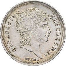 Kingdom of Naples, Joachim Murat, 1 Lire, 1813, Naples, Silver, EF(40-45)