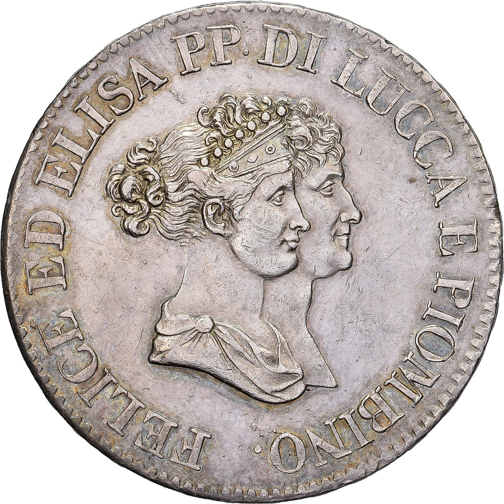Principality of Lucca and Piombino, Felix and Elisa, 5 Franchi, 1805, Florence
