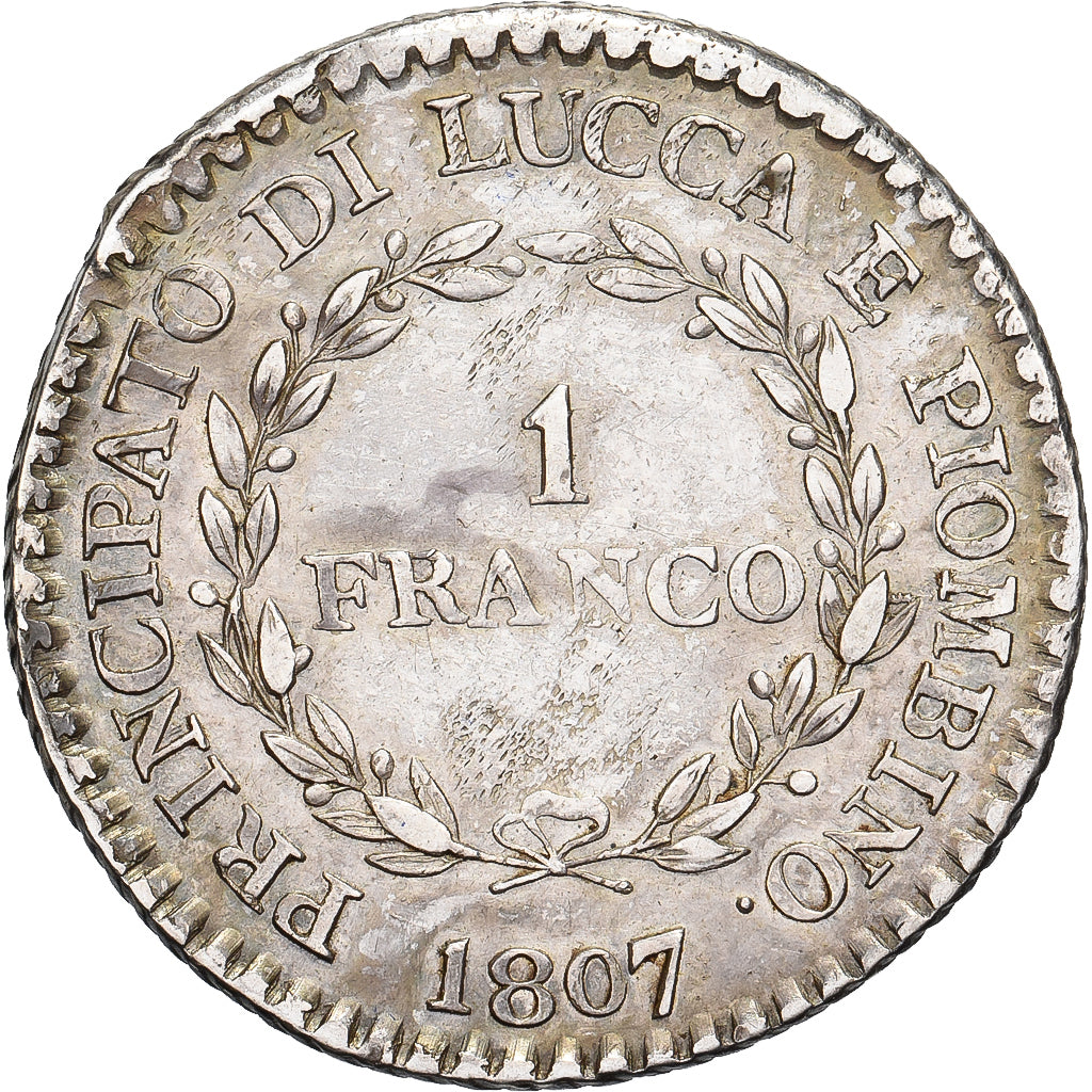 Principauté de Lucques et Piombino, Félix et Élisa, 1 Franco, 1807, Florence
