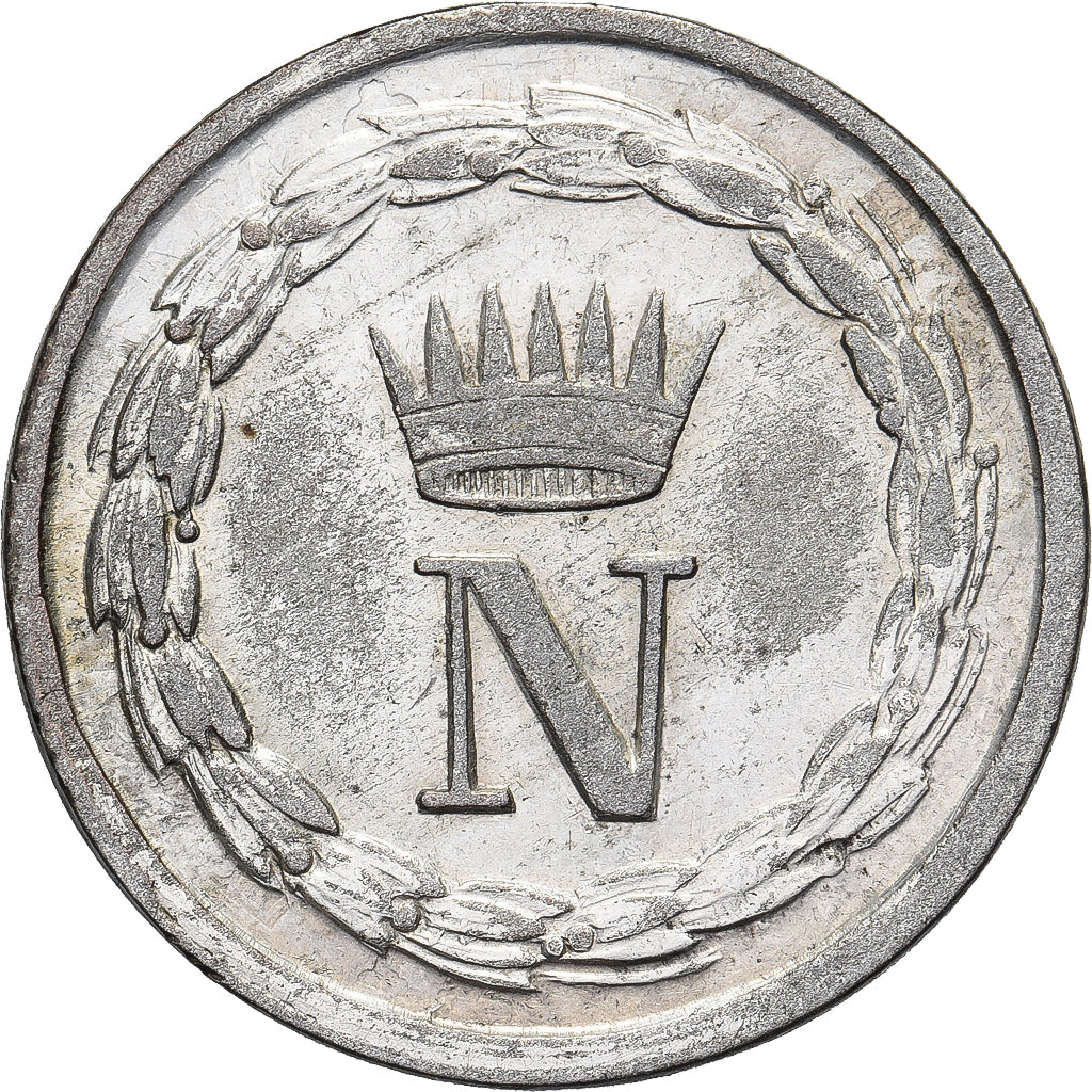 Royaume d'Italie, Napoléon Ier, 10 Centesimi, 1810, Milan, Billon, TTB+
