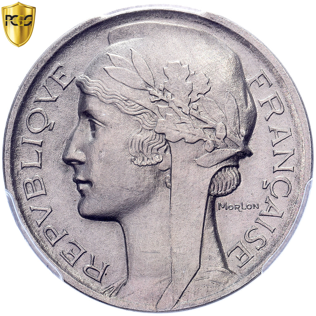 Francia, 2 Francs, Morlon, n.d., Observe uniface prototype, Níquel, FDC