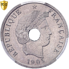 França, 5 Centimes, Merley, 1905, Paris, Pattern, Níquel, PCGS, SP64