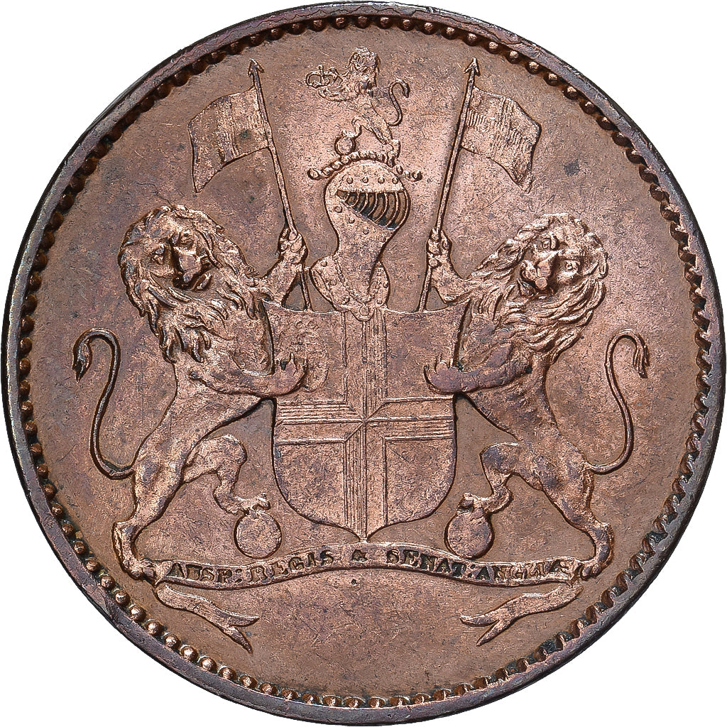 Saint Helena, 1/2 Penny, 1821, Copper, AU(55-58)