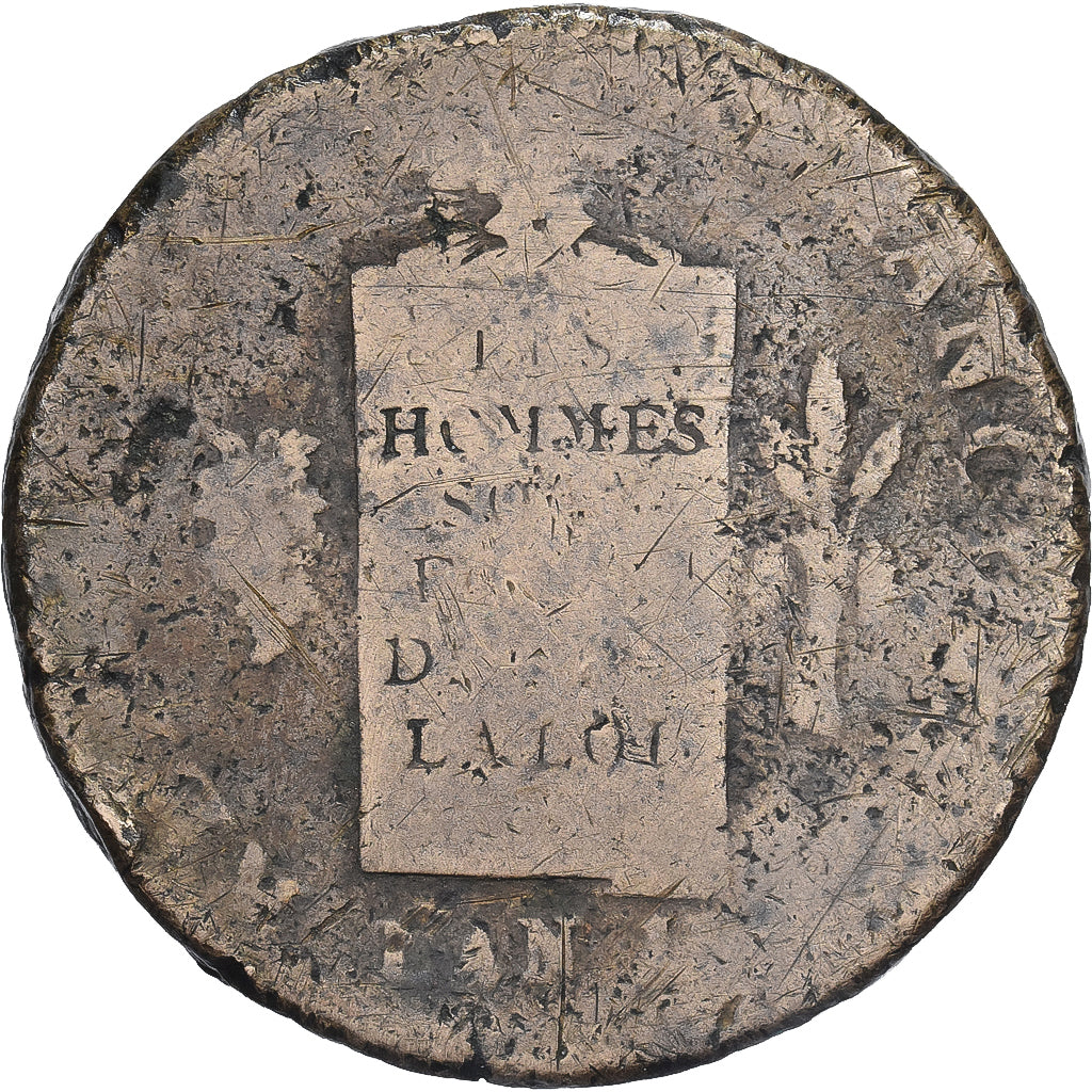 Frankreich, 2 sols à la Balance, 1793 / AN II, Arras, Bronze, SGE