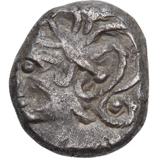 Allobroges, Denier à l'hippocampe, 2nd-1st centuries BC, Argento, BB