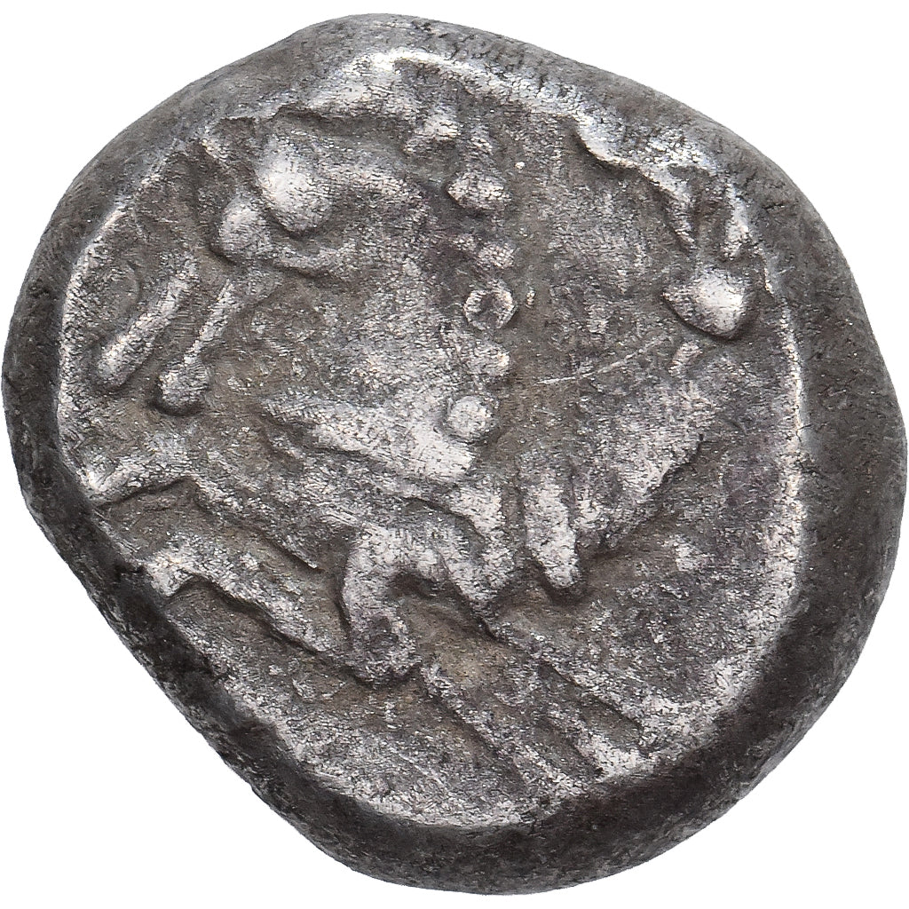 Allobroges, Denier à l'hippocampe, 2nd-1st centuries BC, Srebro, EF(40-45)