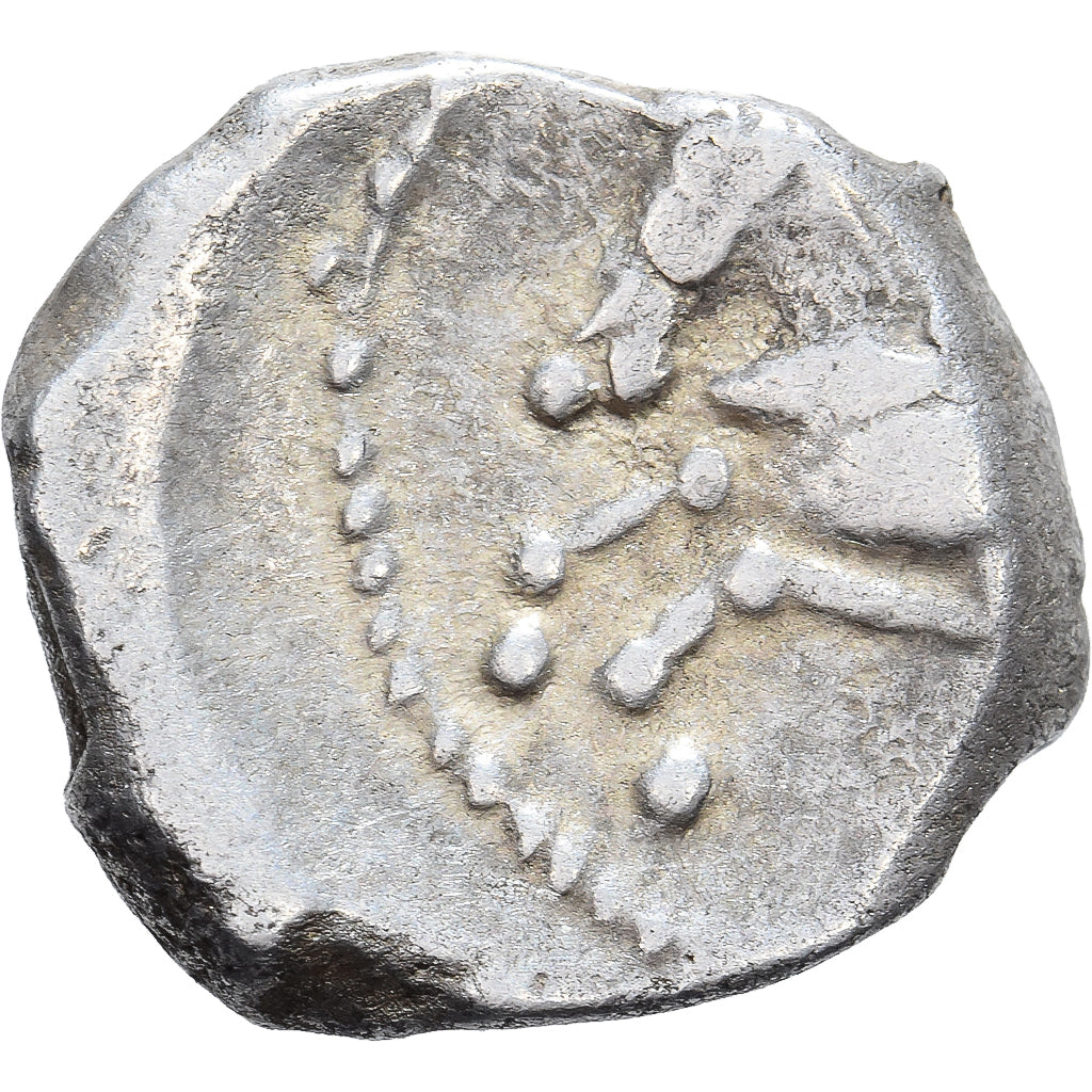 Allobroges, Denier à l'hippocampe, 2nd-1st centuries BC, Silver, AU(50-53)