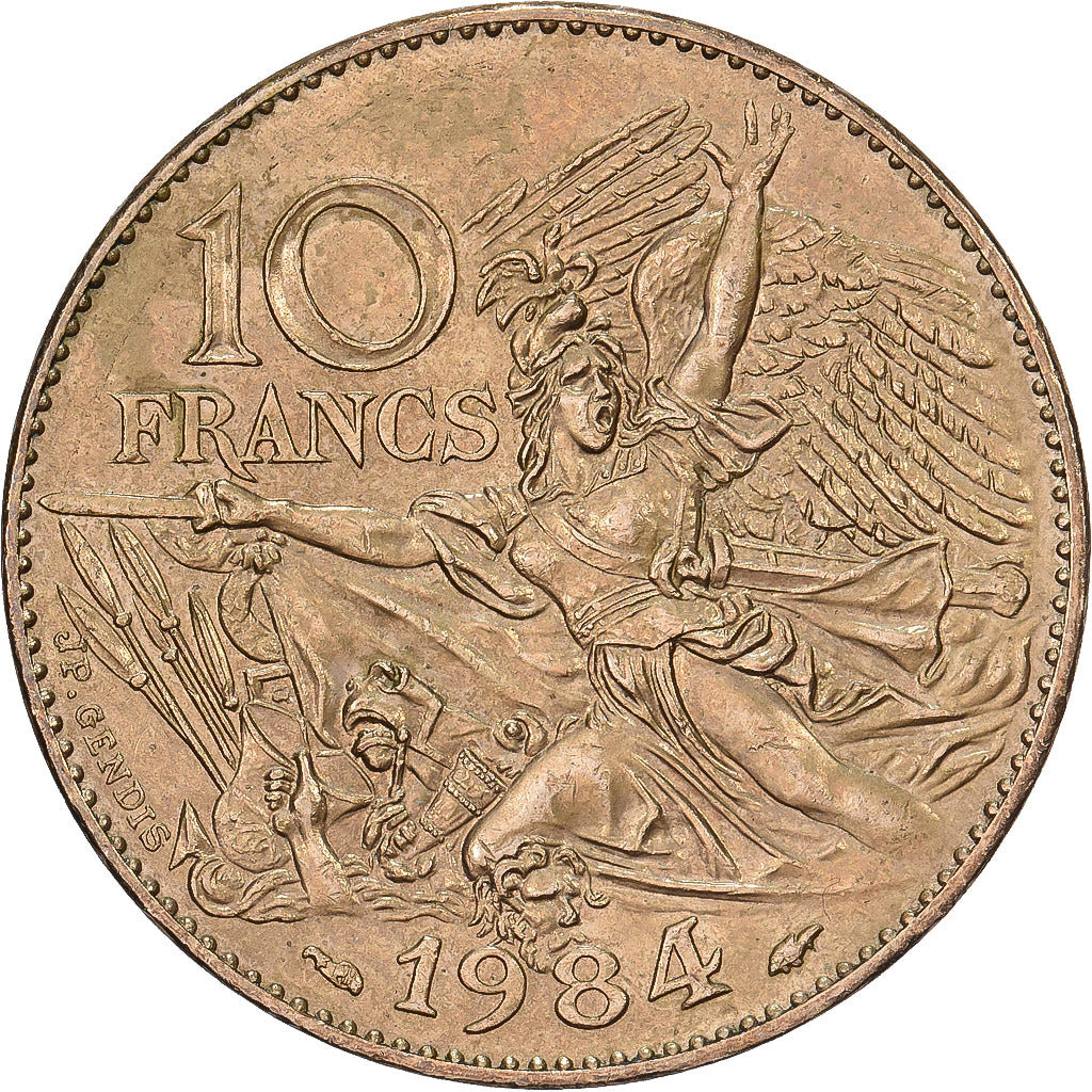 France, 10 Francs, François Rude, 1984, MDP, Cupro-nickel, SUP+