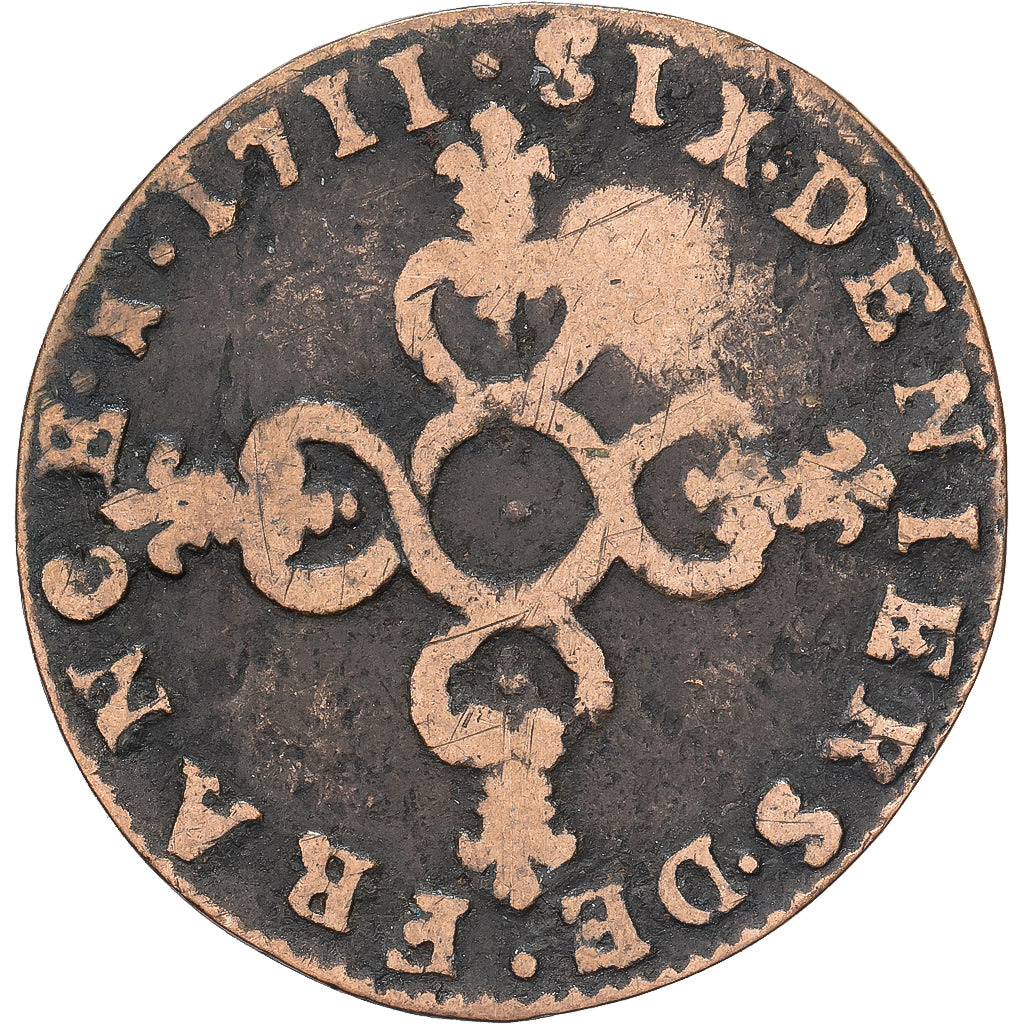 France, Louis XIV, Six deniers dits 