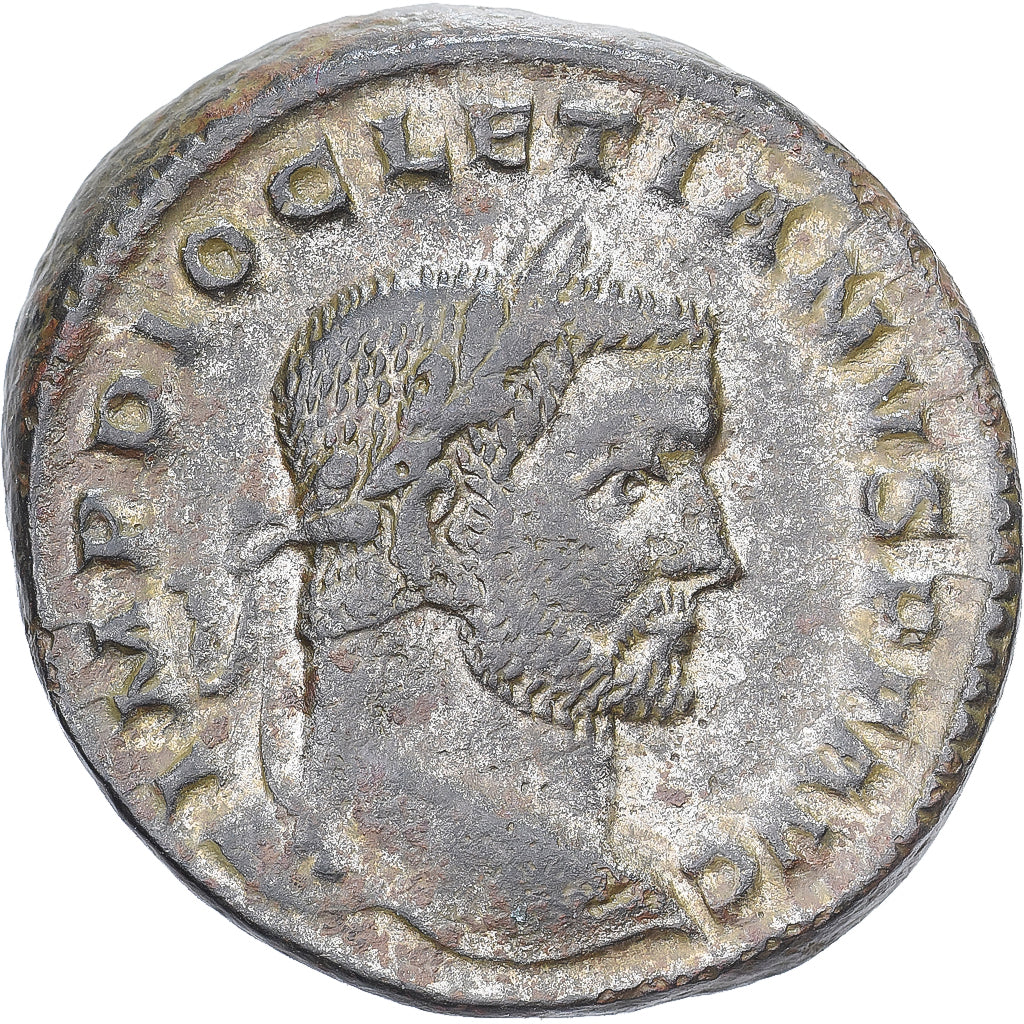 Diocletianus, Follis, 296-297, Trier, Bronzen, ZF+, RIC:170a