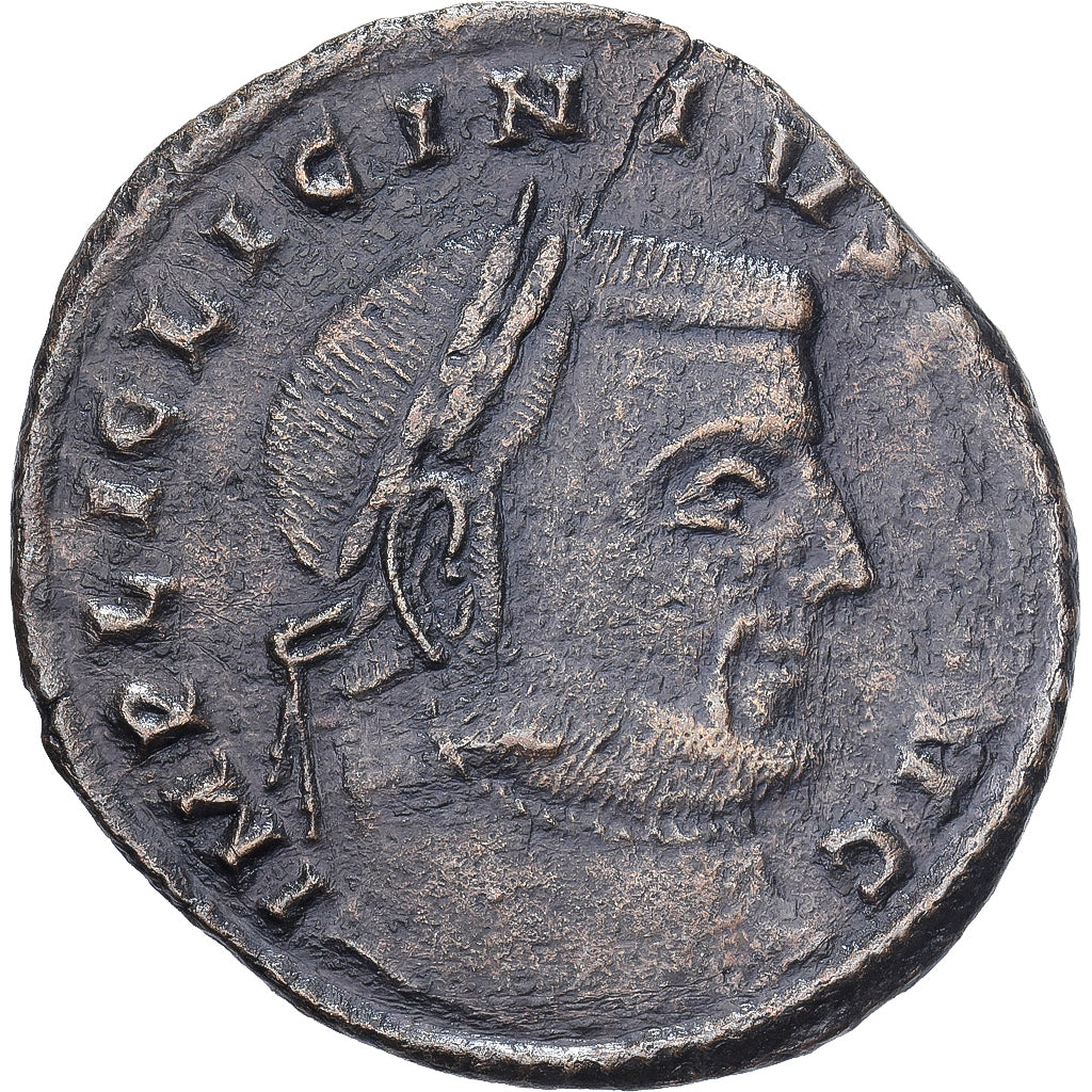 Licinius I, Follis, 313-315, Siscia, Bronze, AU(50-53), RIC:232a