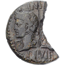 Augustus & Agrippa, 1/2 Dupondius, 10-14, Nemausus, Bronzo, BB