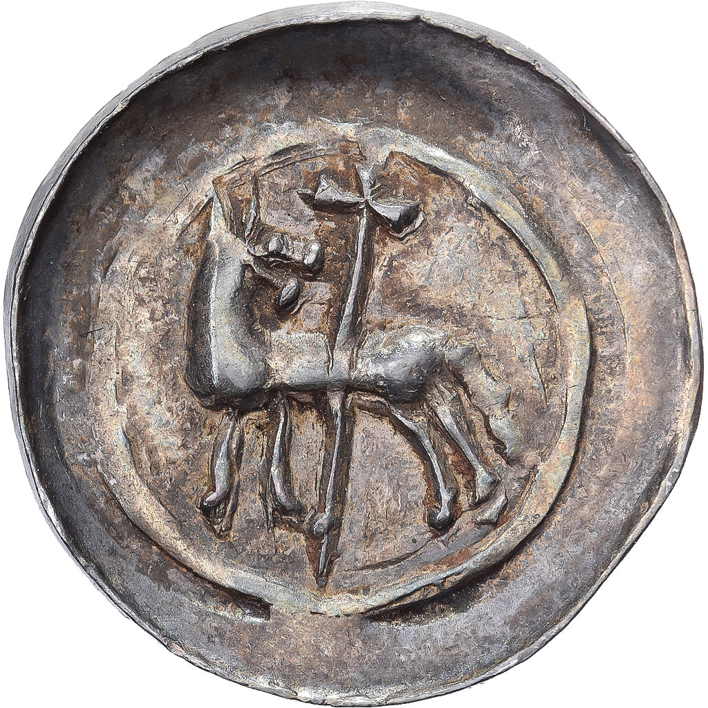 Bishopric of Strasbourg, Heinrich Von Staleck, Denier, 1245-1260, Zilver, ZF