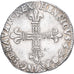France, Henri IV, 1/4 Écu de Navarre, 1599, Saint-Palais, Argent, TTB+