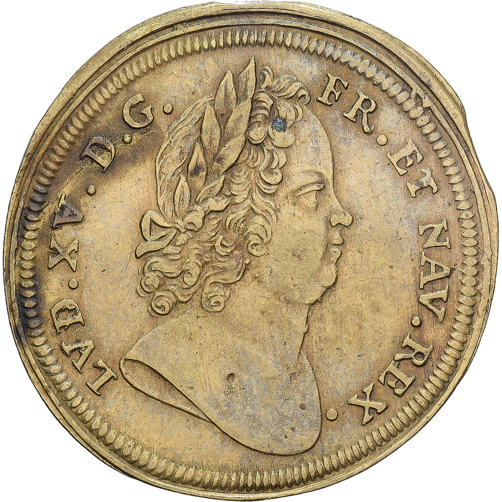 Free city of Nuremberg, Nuremberg token, Luís XV, n.d., Latão, AU(50-53)