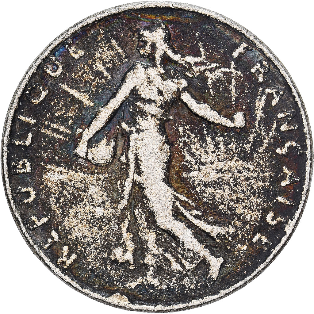 France, 50 Centimes, Semeuse, 1897, Paris, Silver, VF(30-35)