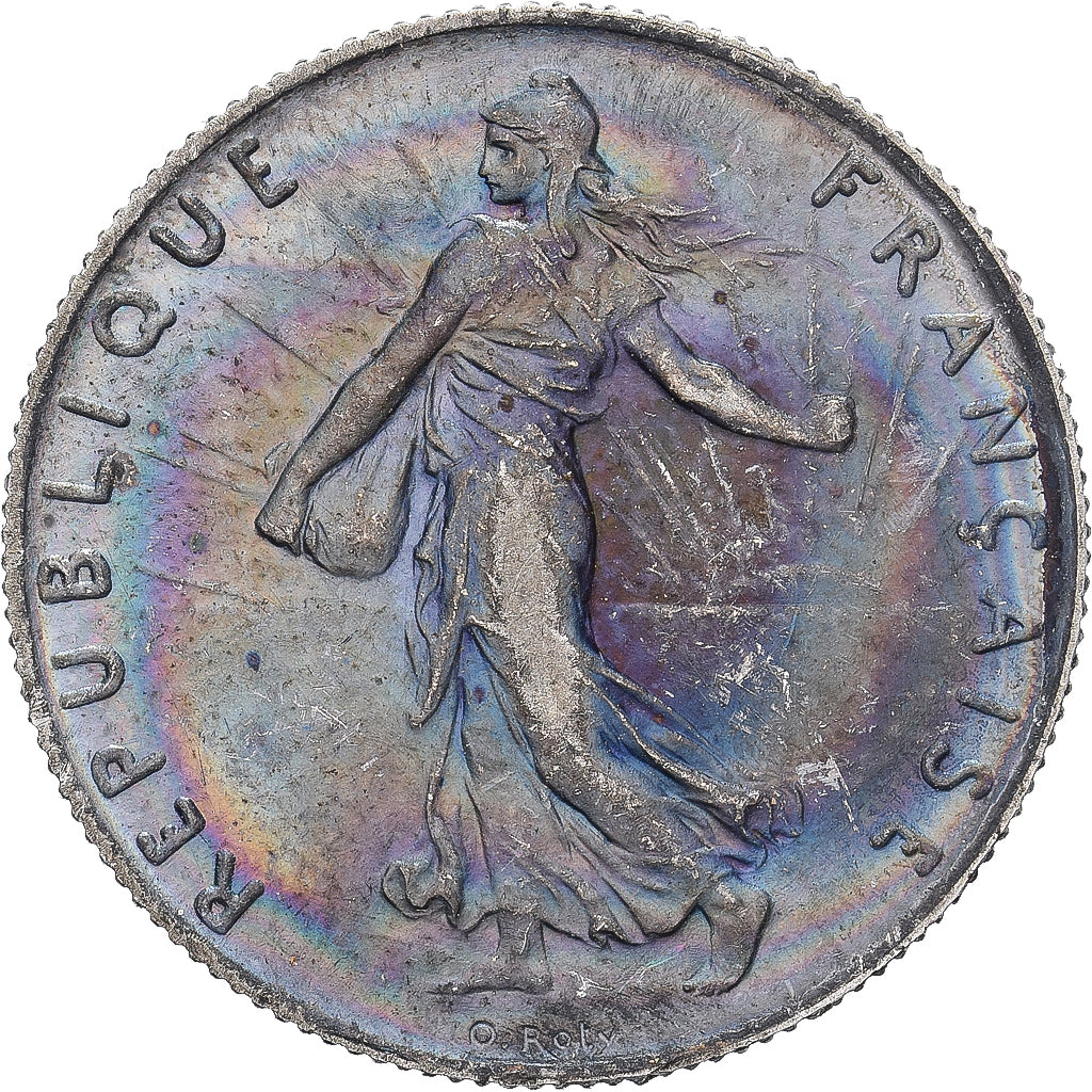 Francja, 50 Centimes, Semeuse, 1897, Paris, Srebro, AU(50-53)