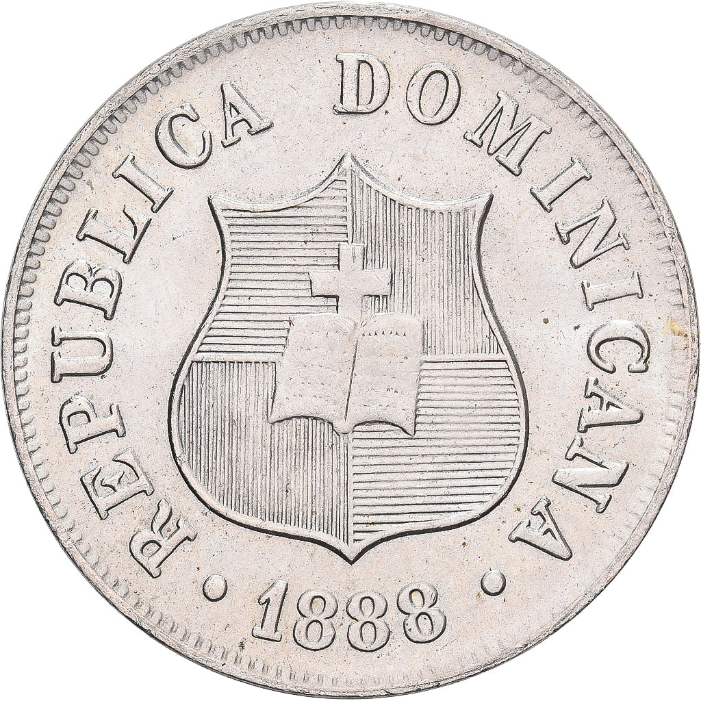 Dominican Republic, 2-1/2 Centavos, 1888, Paris, Kupfer-Nickel, STGL, KM:7