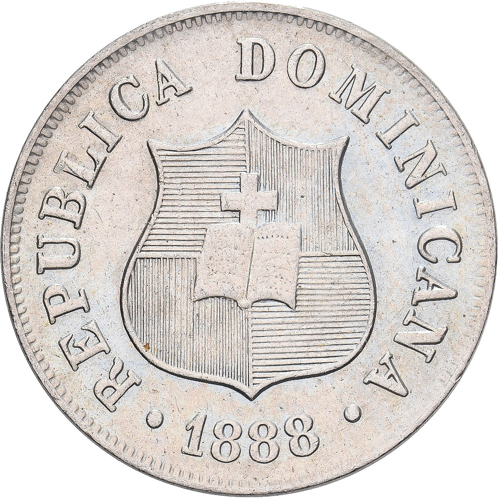 Dominican Republic, 2-1/2 Centavos, 1888, Paris, Kupfer-Nickel, STGL, KM:7