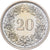 Schweiz, 20 Rappen, 1953, Bern, Prooflike, Kupfer-Nickel, STGL