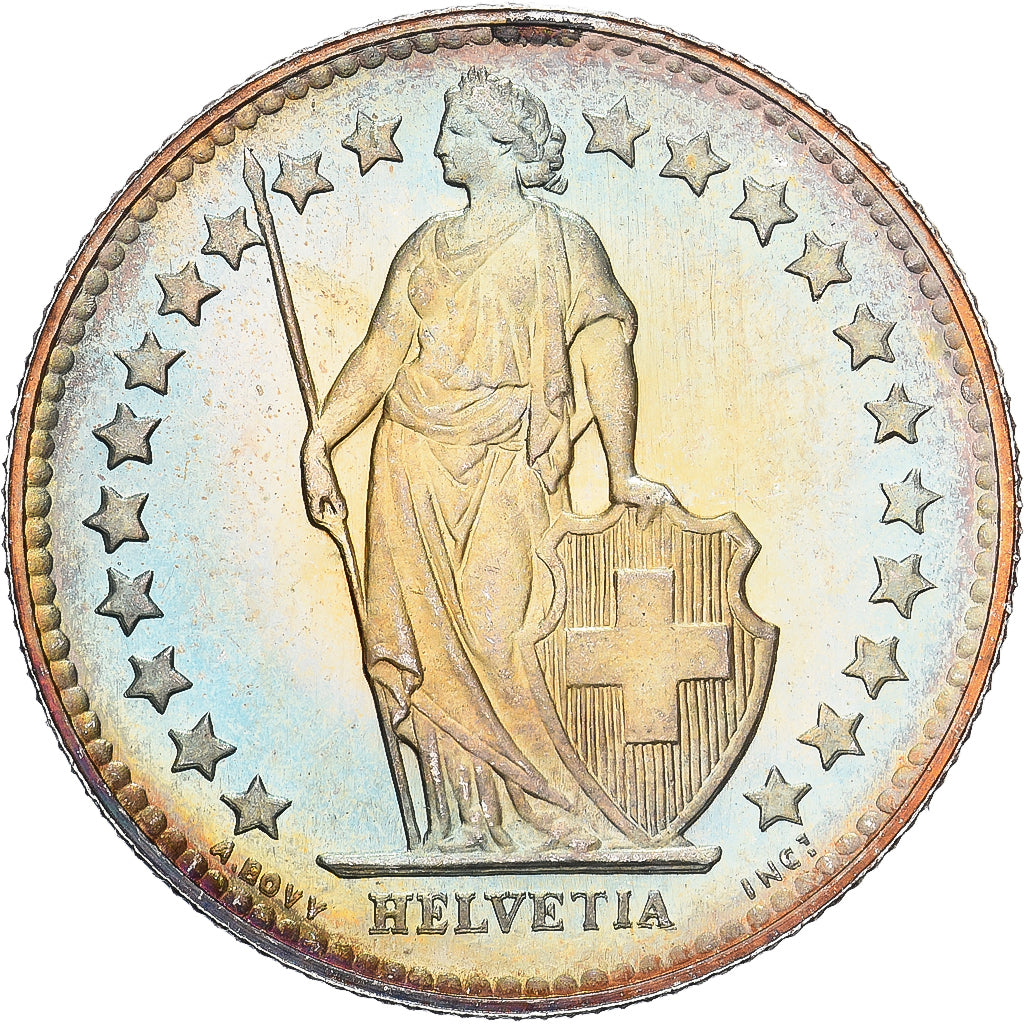 Suisse, 1/2 Franc, 1953, Bern, Prooflike, Argent, FDC