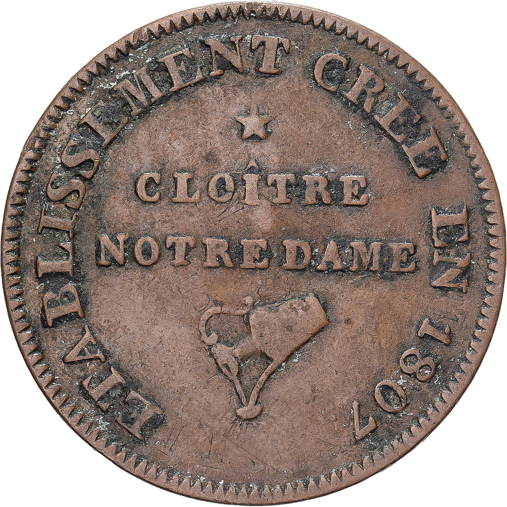 Francia, zeton, Cloître Notre-Dame, Une Voie, Eau clarifiée et dépurée