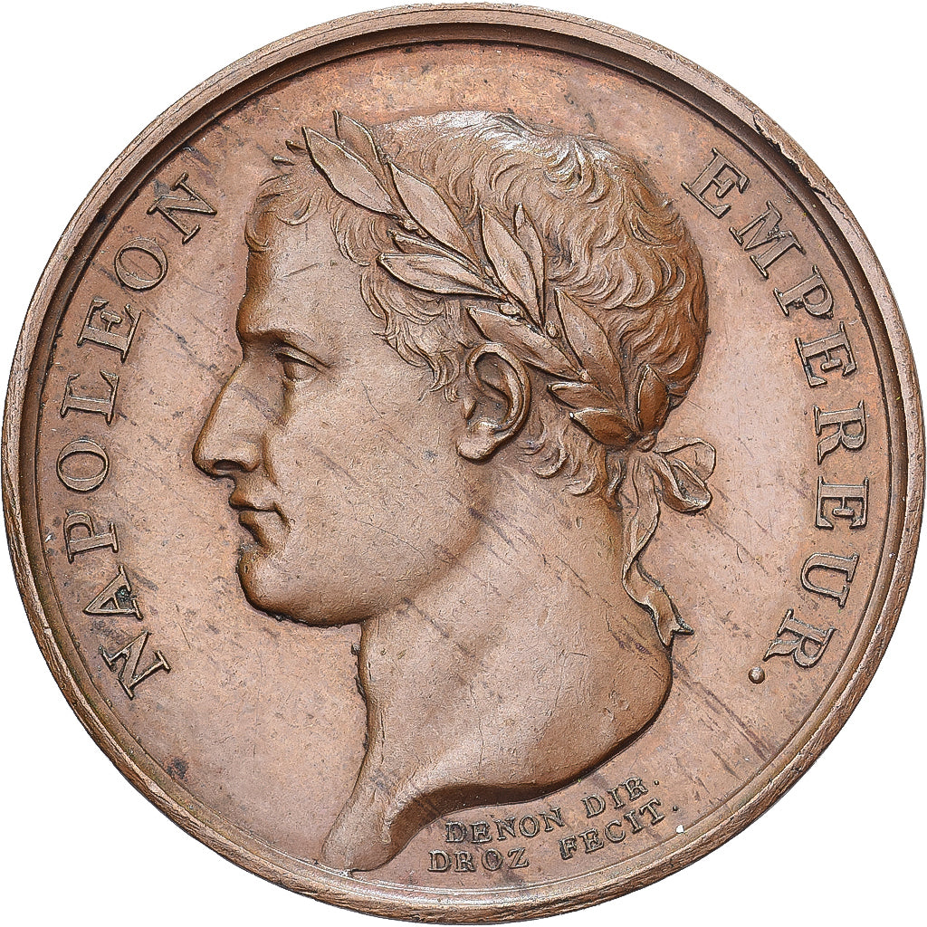France, Token, Drapeaux Donnés à l'Armée par Napoleon I, Copper, Droz