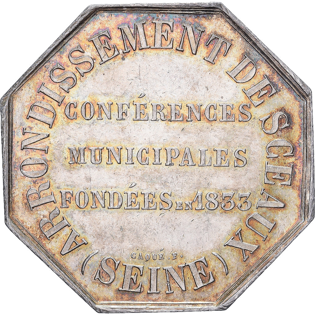 Francia, ficha, Napoléon III, Arrondissement de Sceaux, n.d., Argento, SPL