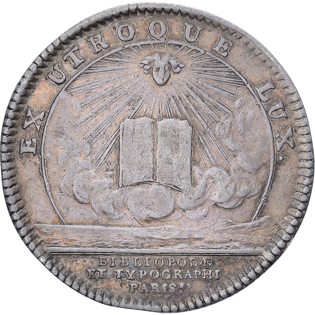 Frankreich, betaalpenning, Corporations, Imprimeur-Libraires, 1723, Silber, SS