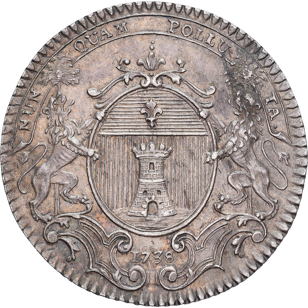 Frankreich, betaalpenning, Louis XV, Chambre de Commerce de Bayonne, 1738