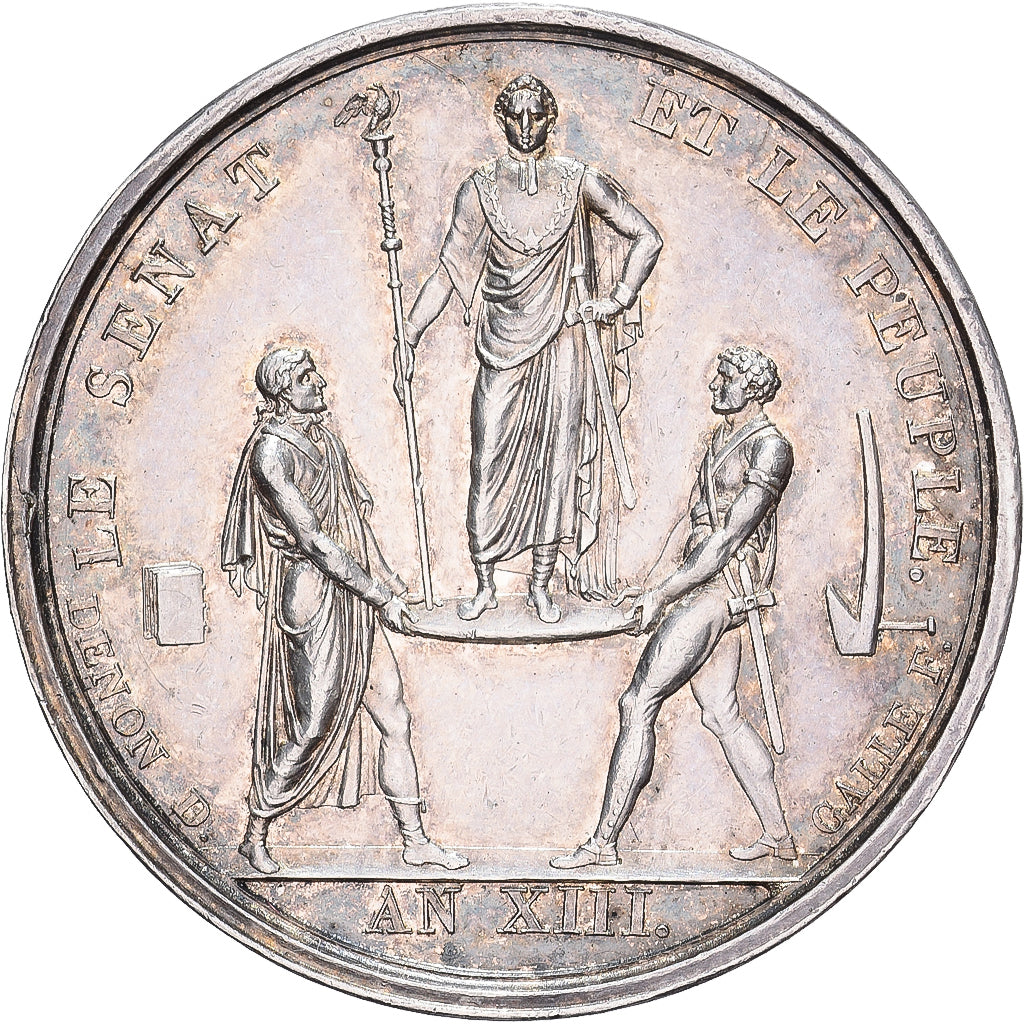 Francia, ficha, Napoleon I, La Sénat et le Peuple, An XIII, Argento, SPL