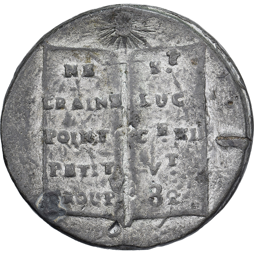 Francia, medalla, Saint Luc, Le berger et son troupeau, n.d., Hojalata, BC+